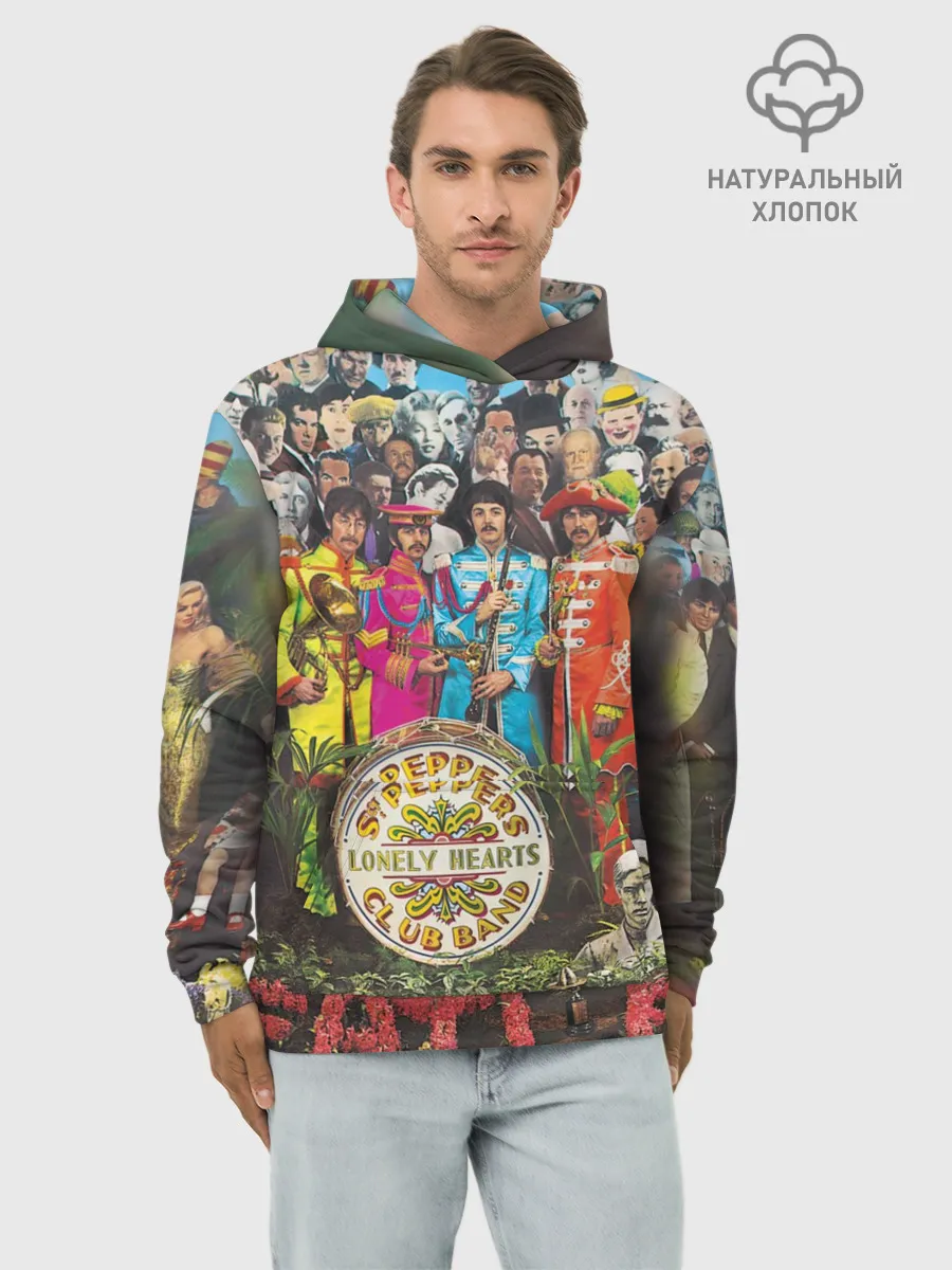 Худи мужской база хлопок / THE BEATLES