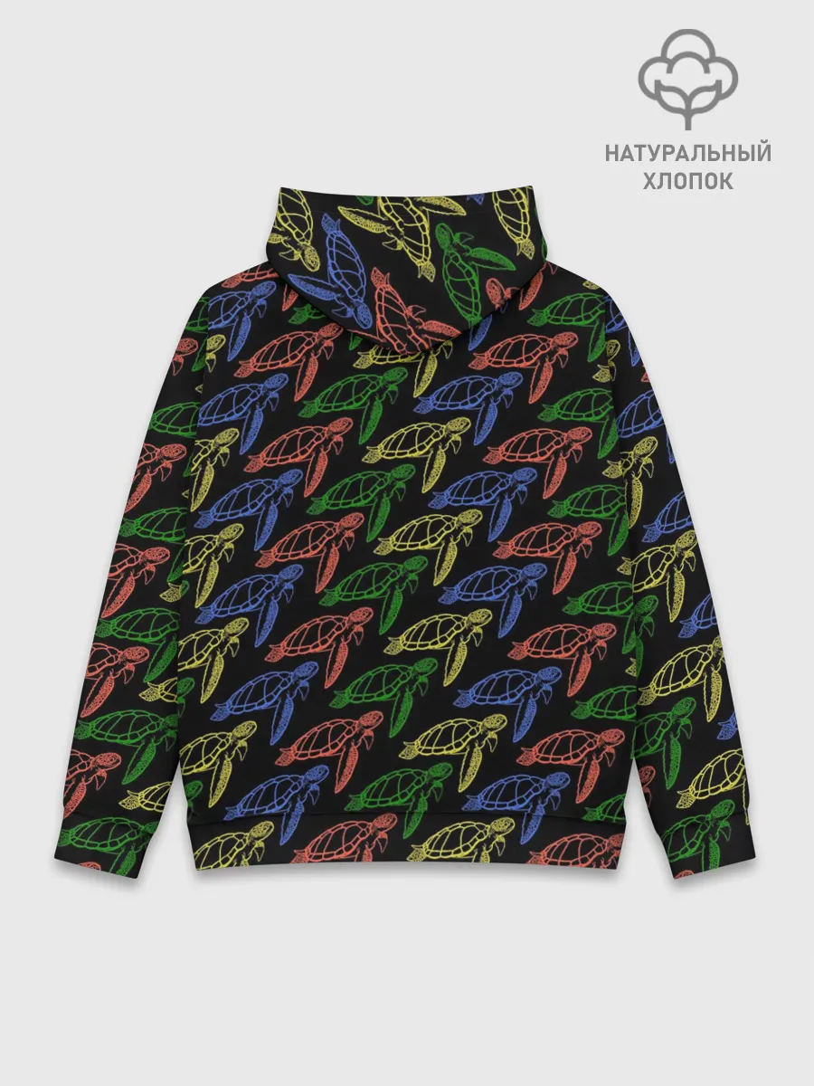 Худи мужской база хлопок / Черепашки