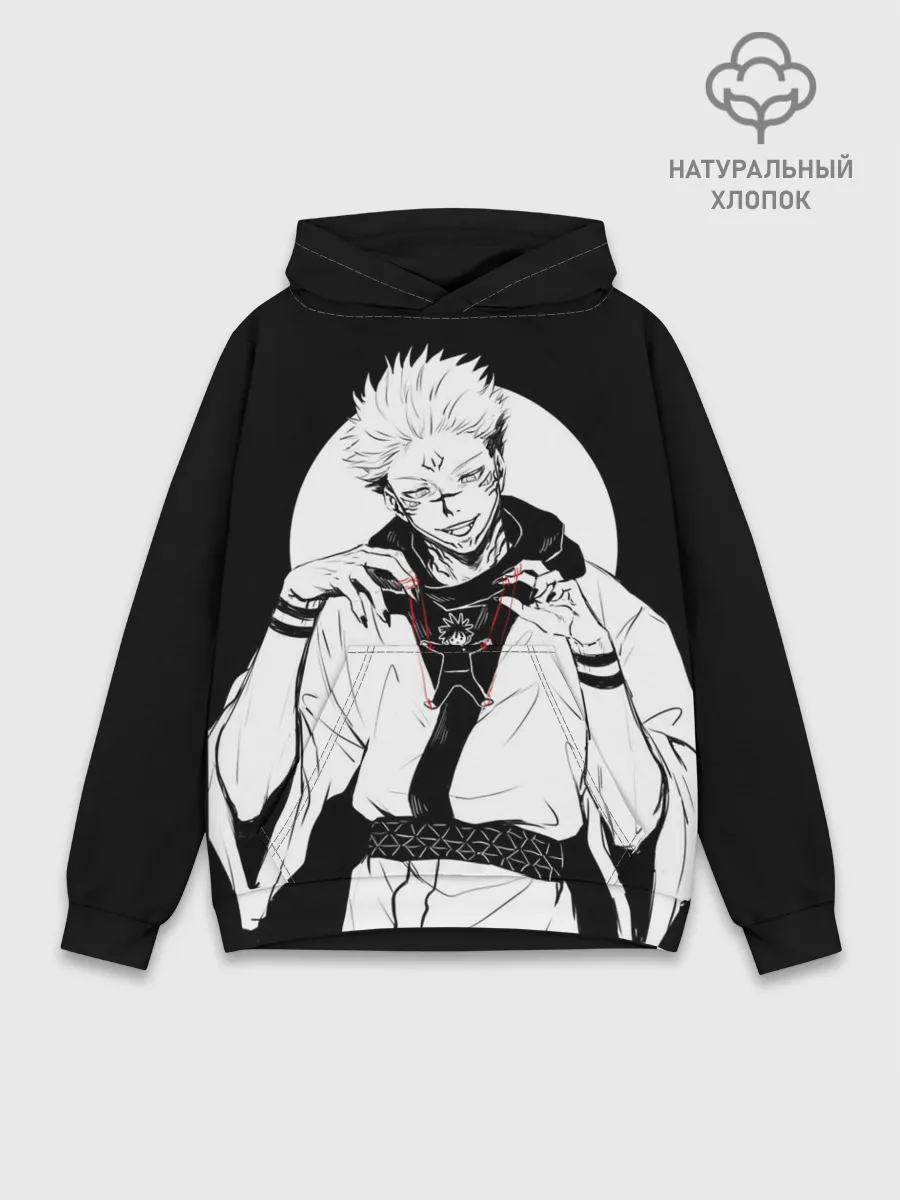 Худи мужской база хлопок / Сукуна