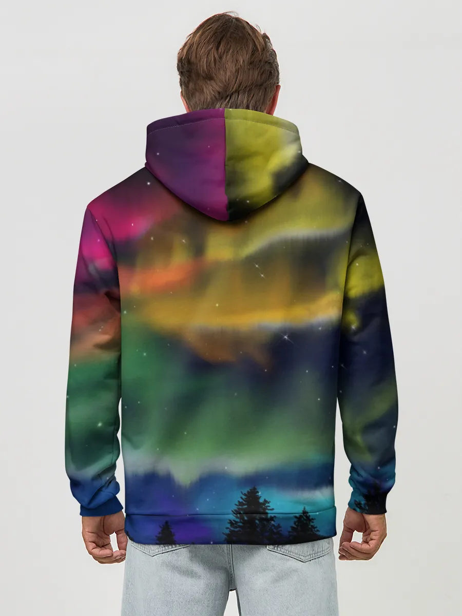 Худи мужской база хлопок / Северное сияние