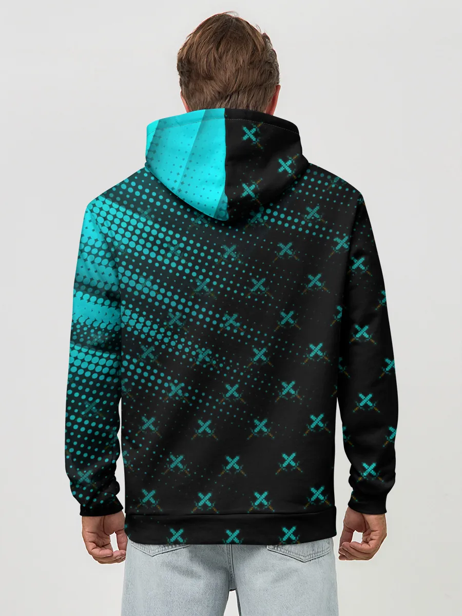 Худи мужской база хлопок / Minecraft