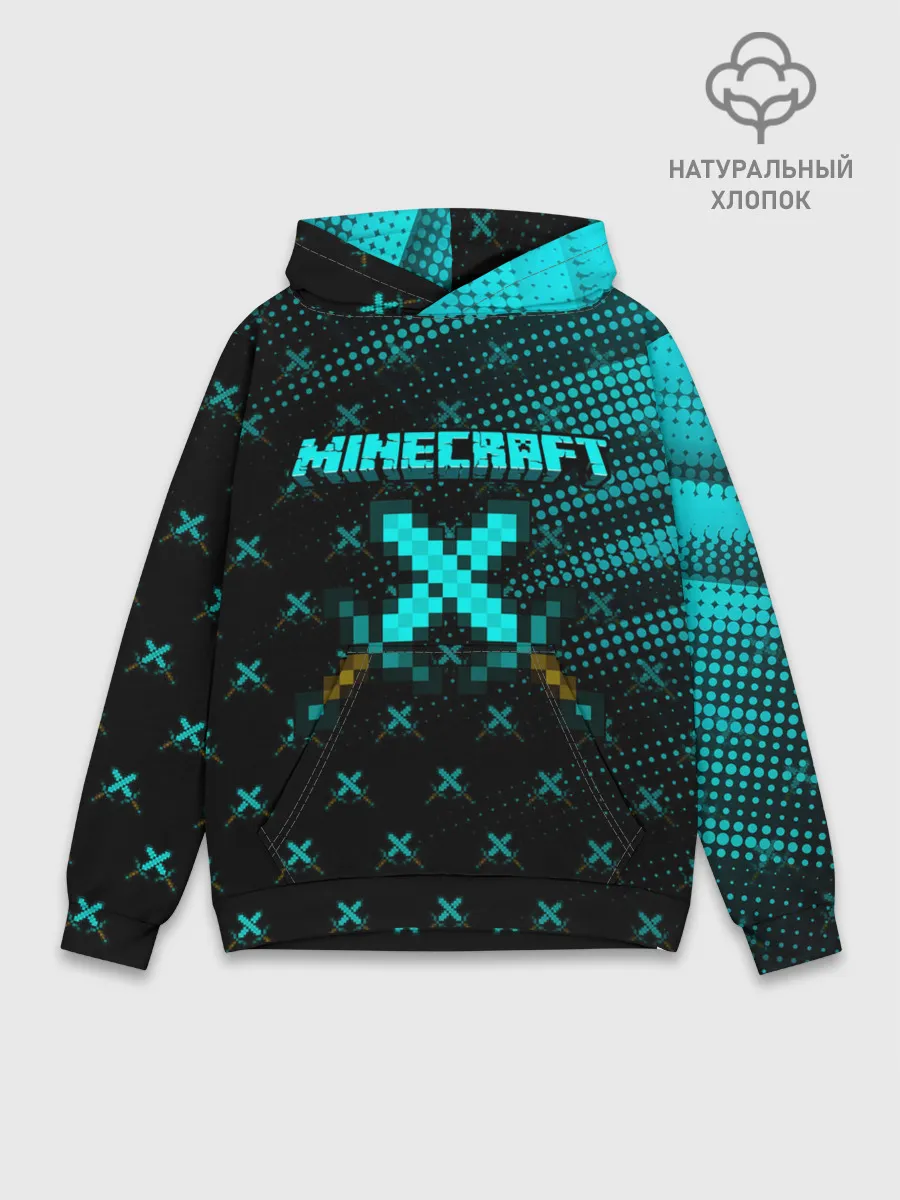 Худи мужской база хлопок / Minecraft