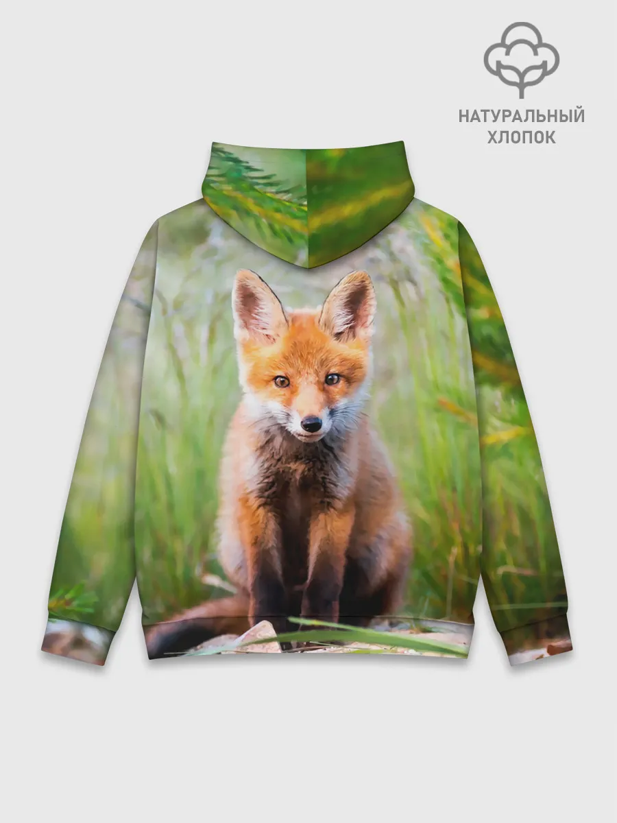 Худи мужской база хлопок / Лисичка