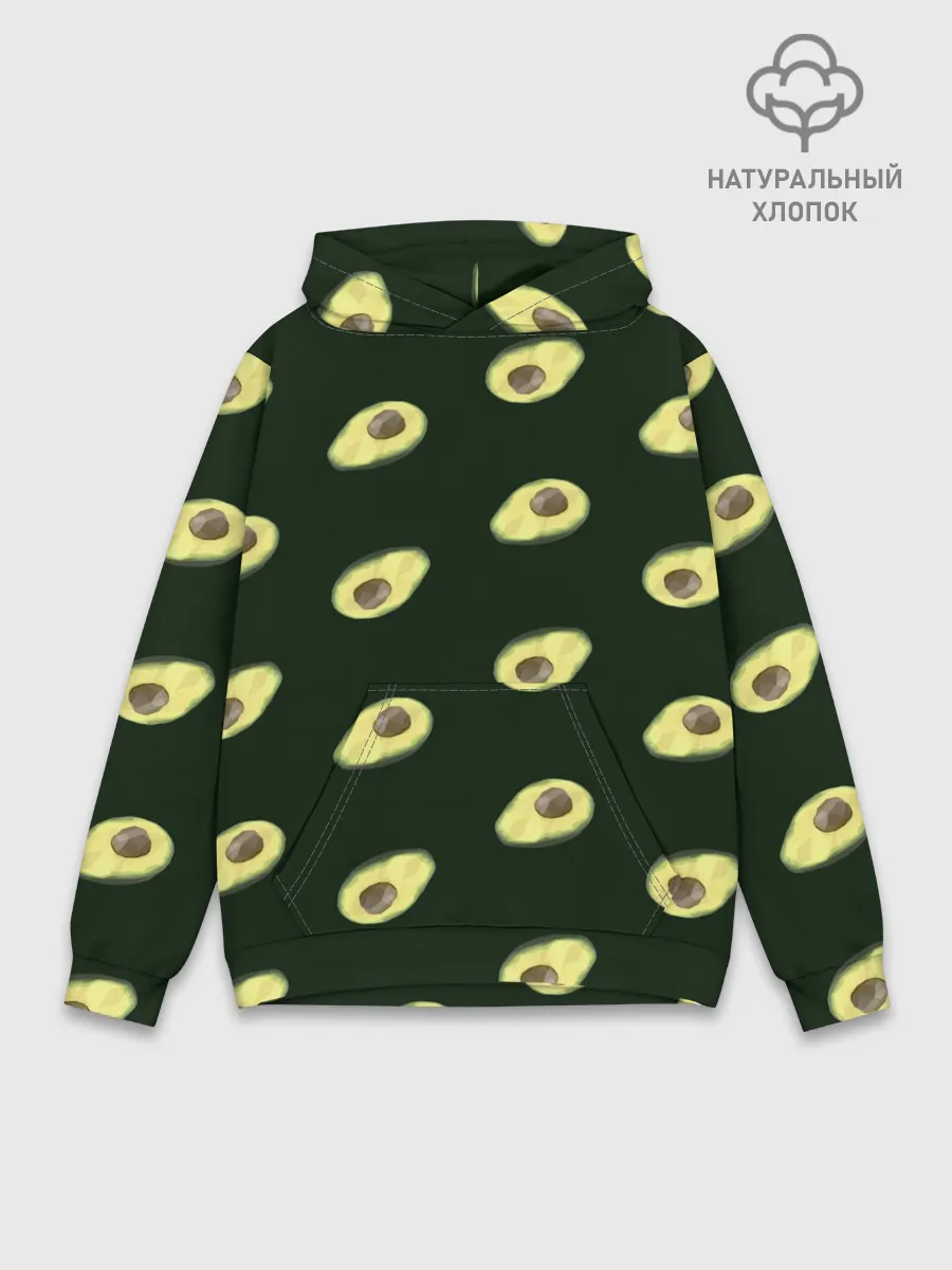 Худи мужской база хлопок / Авокадо