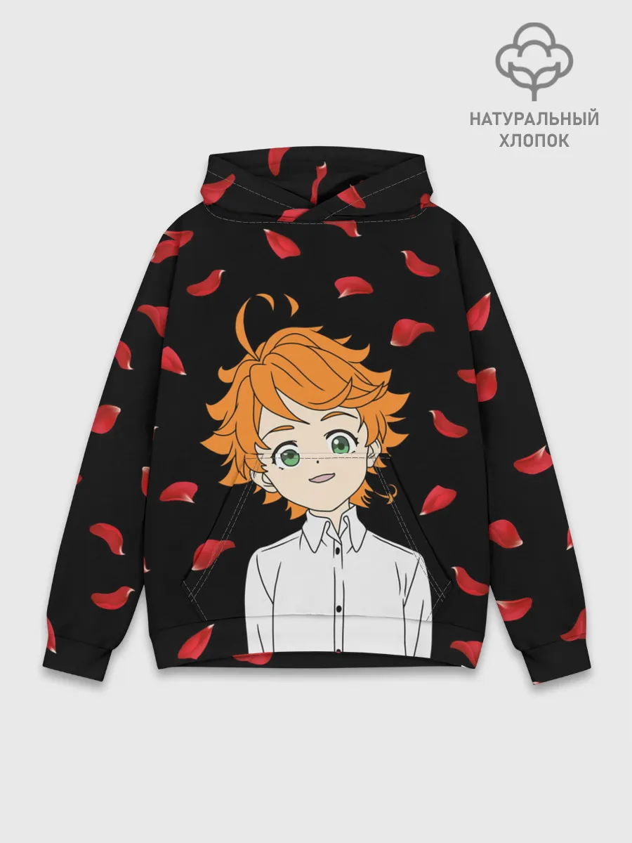 Худи мужской база хлопок / Обещанный Неверленд/Эмма