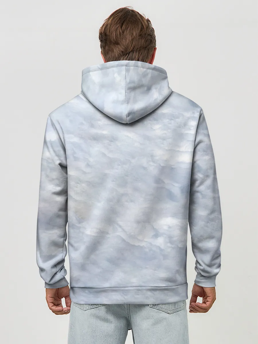 Худи мужской база хлопок / Спящий Волк