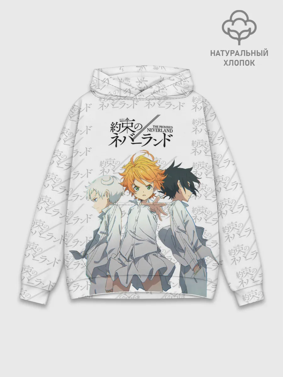 Худи мужской база хлопок / Персонажи Обещанный Неверленд