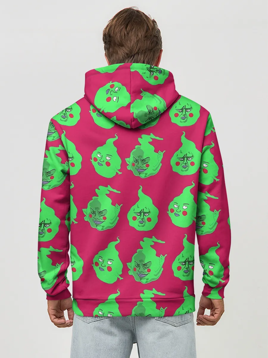 Худи мужской база хлопок / Моб Психо 100