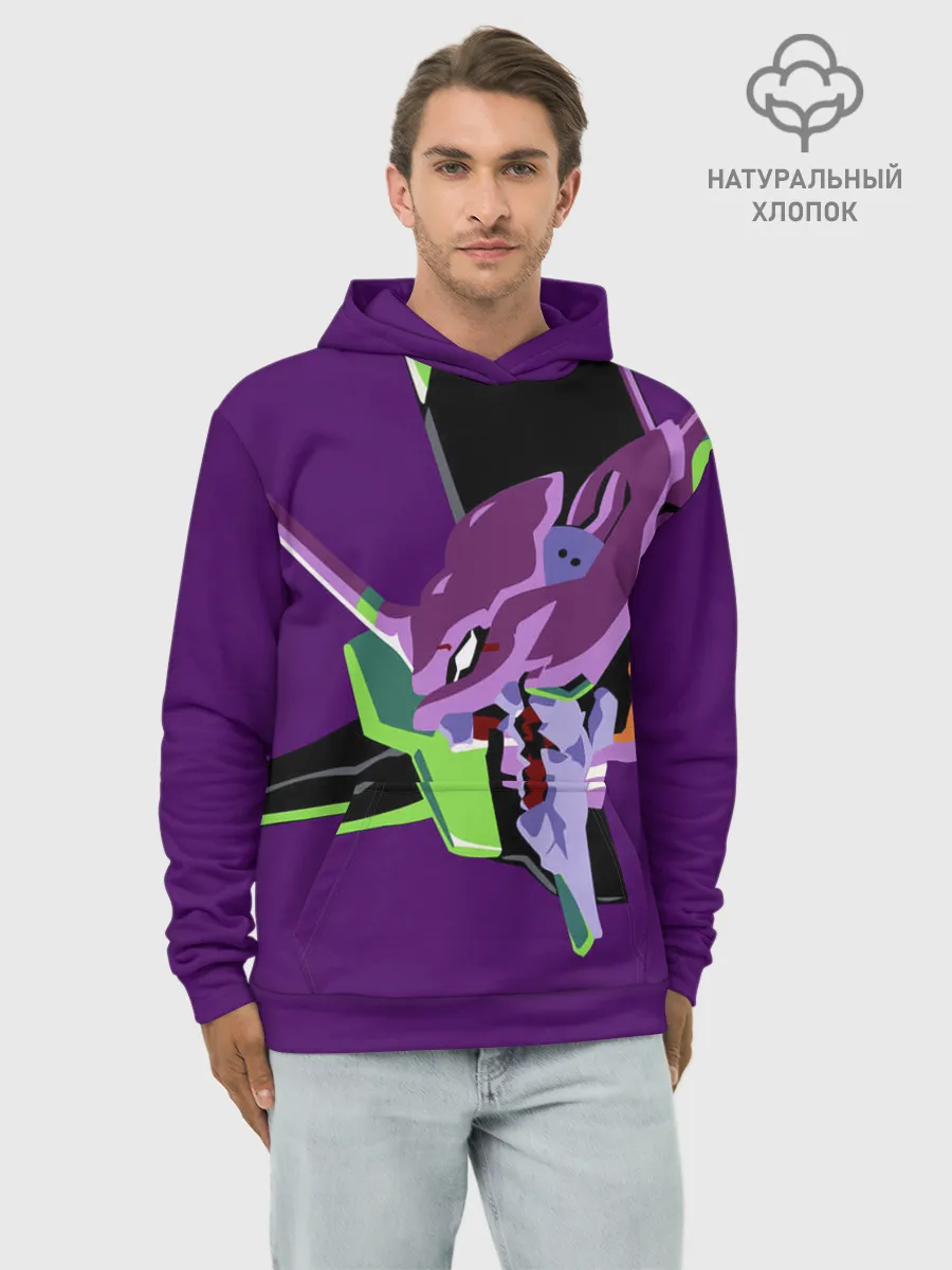 Худи мужской база хлопок / Евангилион