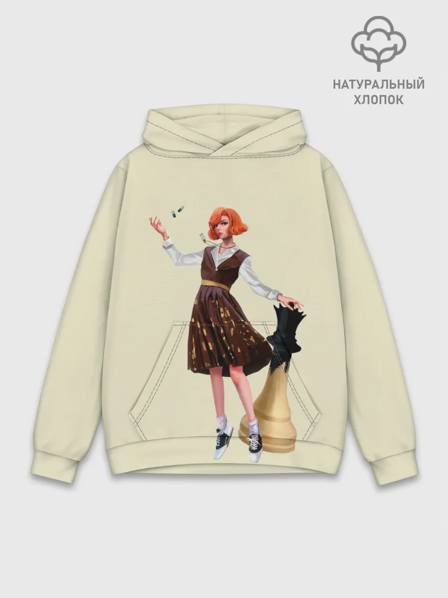 Худи мужской база хлопок / Ход Королевы