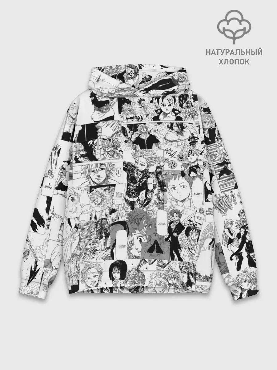 Худи мужской база хлопок / Семь смертных грехов