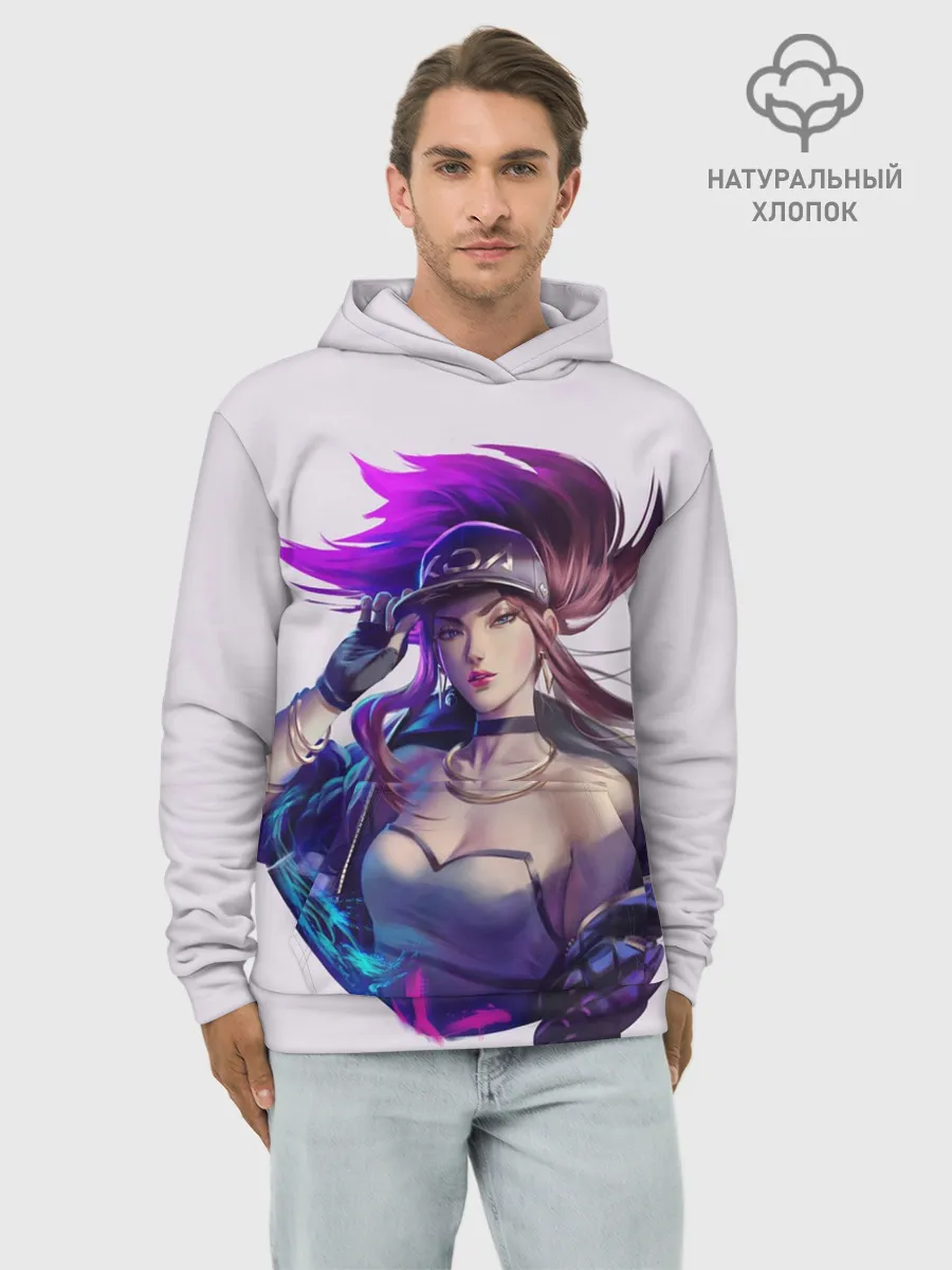 Худи мужской база хлопок / KDA Akali