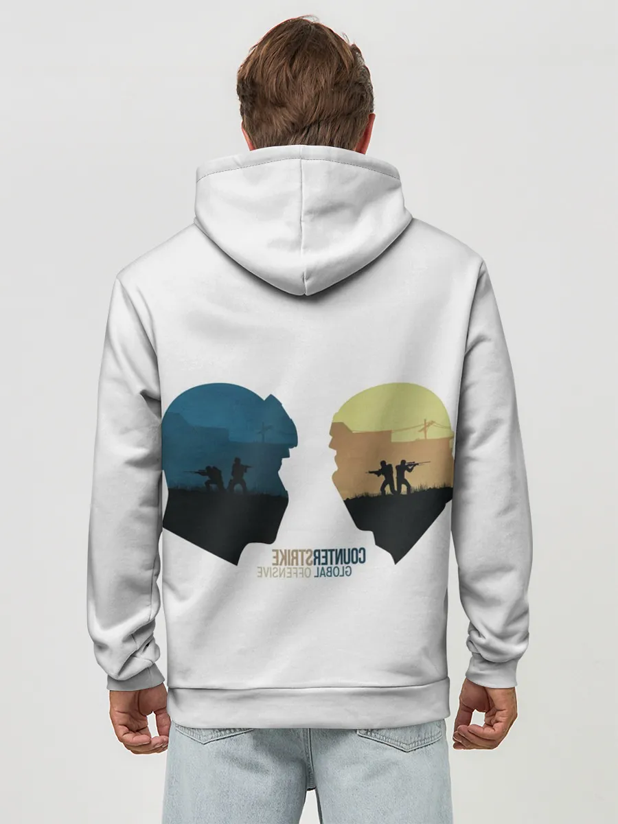 Худи мужской база хлопок / Counter strike