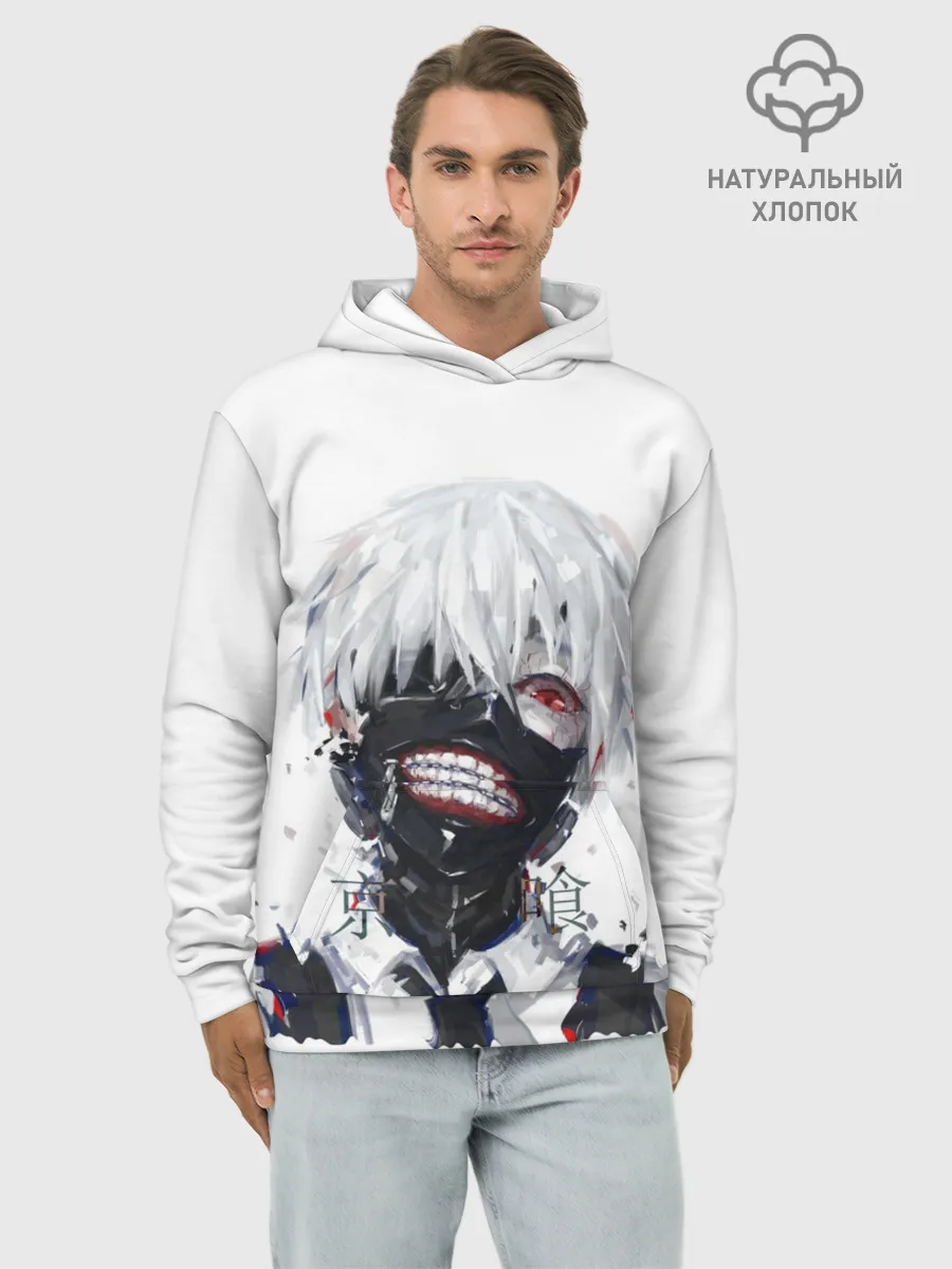 Худи мужской база хлопок / Гуль Токийский