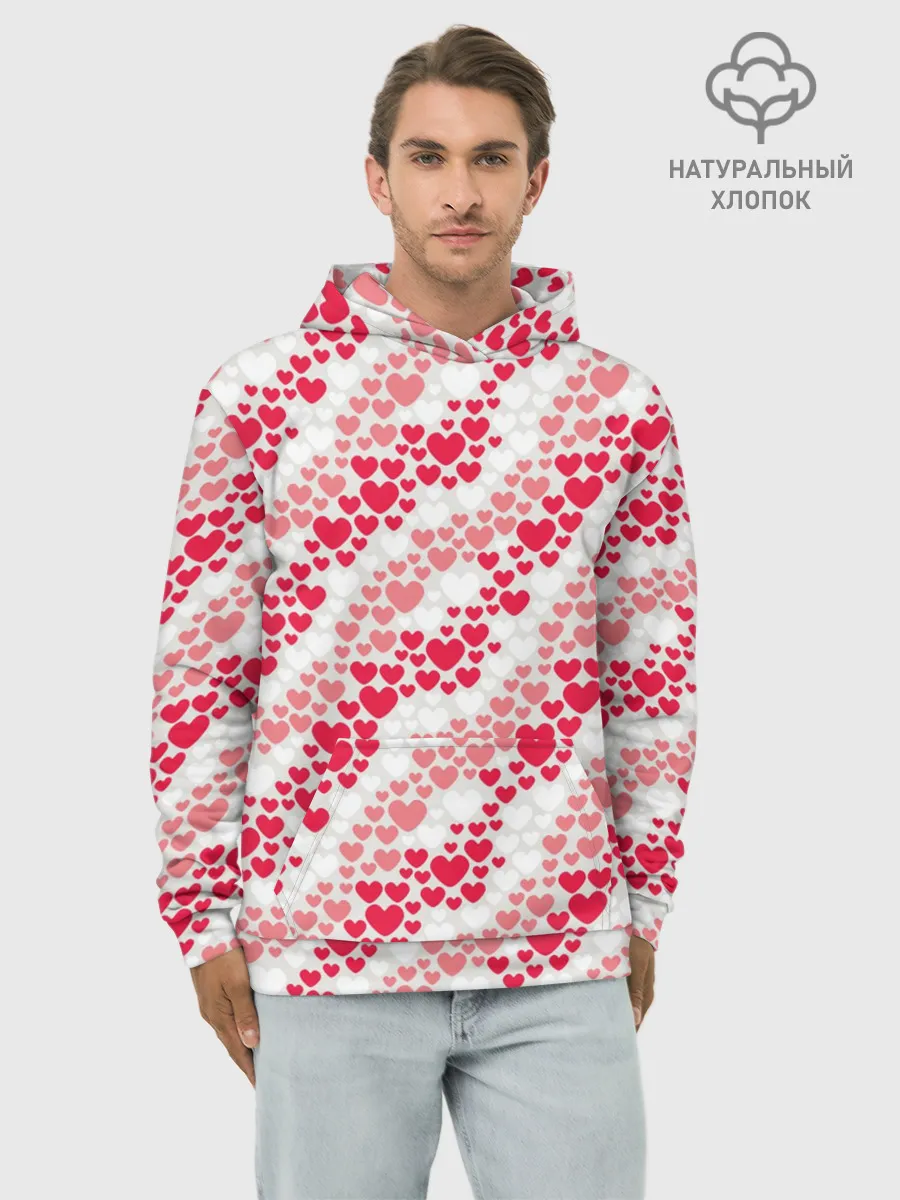 Худи мужской база хлопок / Волны Любви