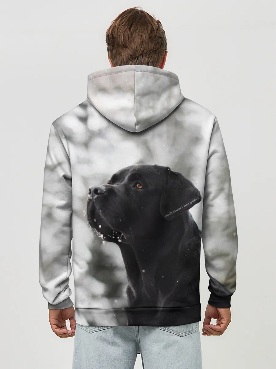 Худи мужской база хлопок / Лабрадор Марк