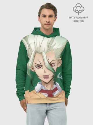 Худи мужской база хлопок / Доктор Стоун