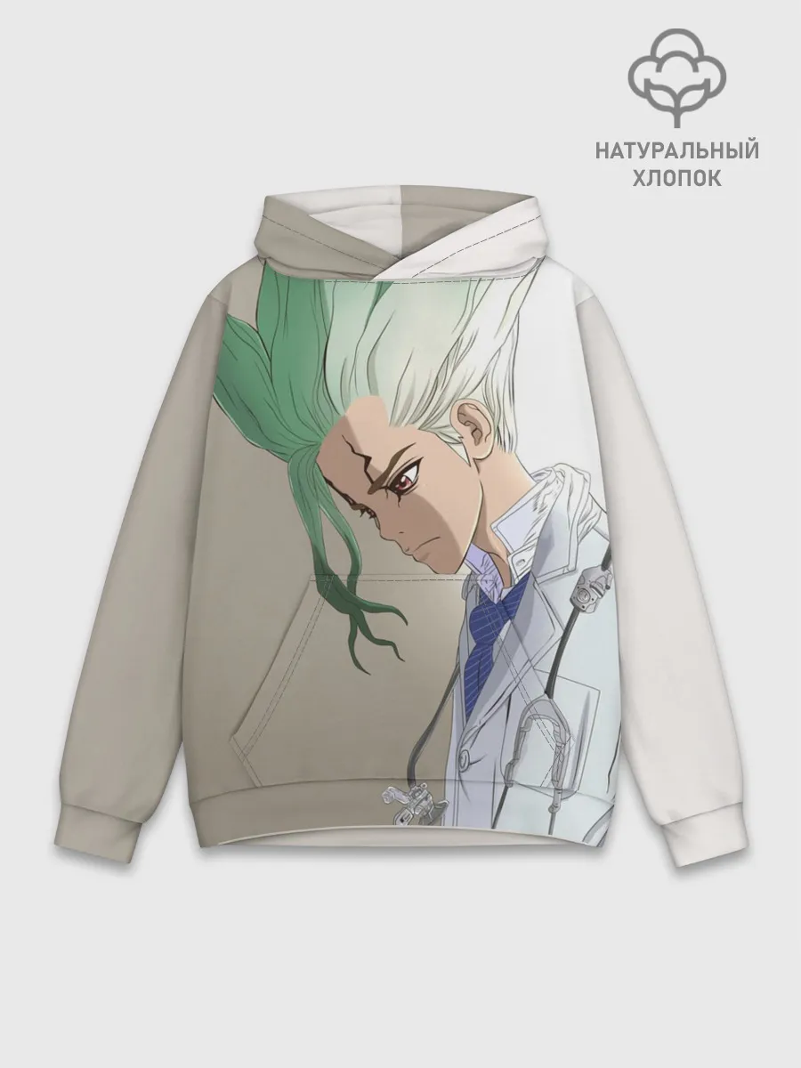 Худи мужской база хлопок / Доктор Стоун