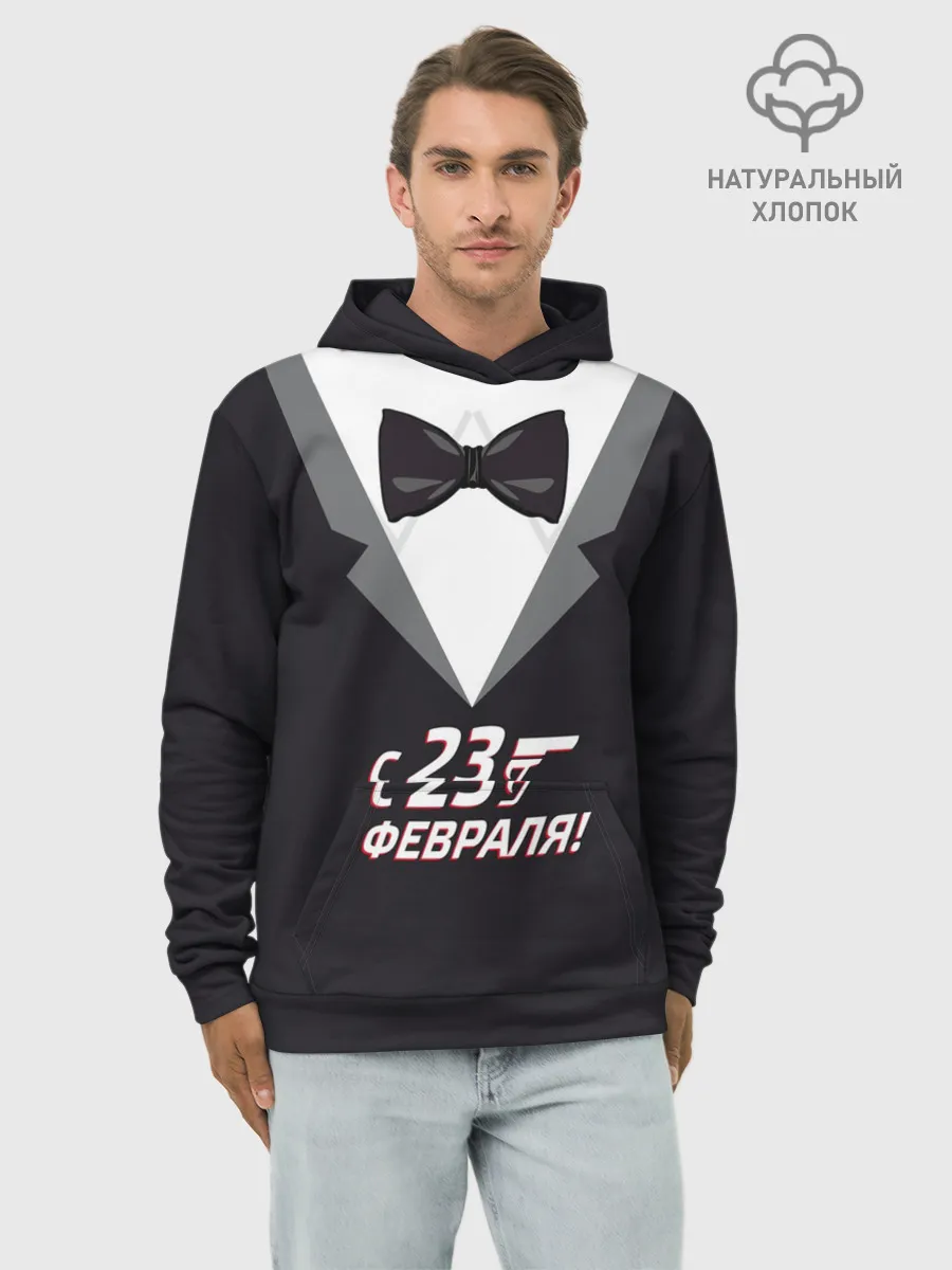 Худи мужской база хлопок / агент 007