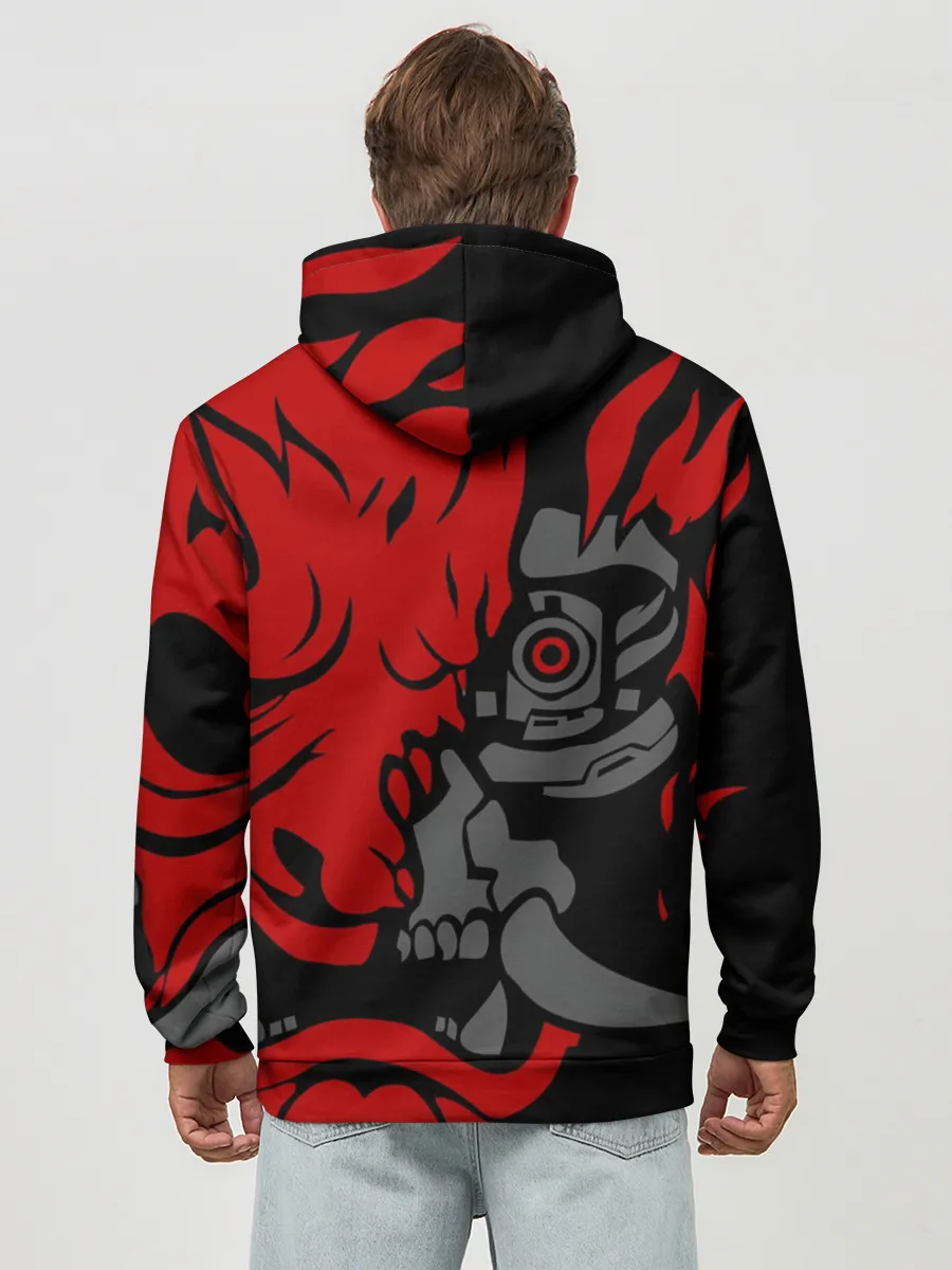 Худи мужской база хлопок / CyberPunk 2077 | SAMURAI KEANU