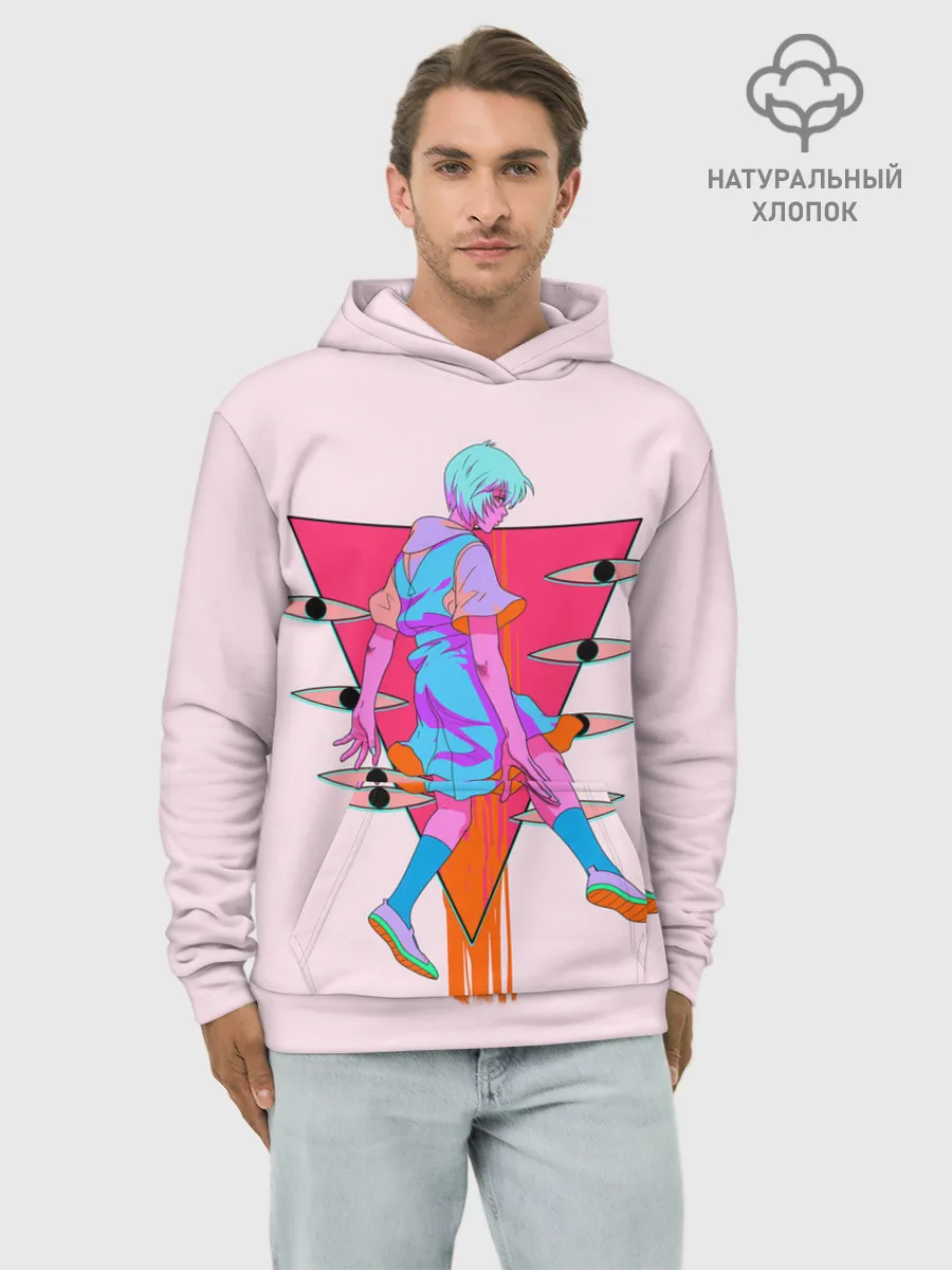 Худи мужской база хлопок / Евангилион