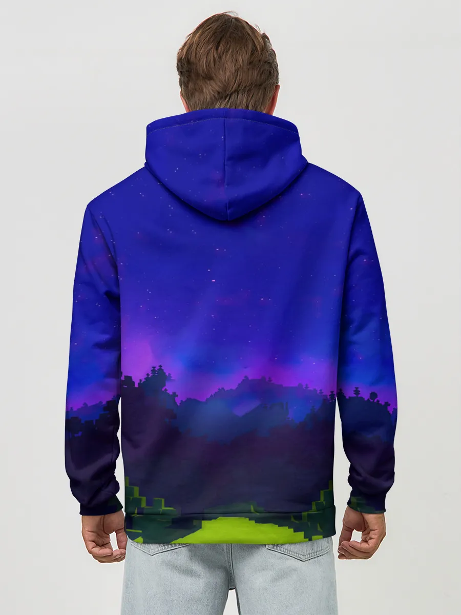 Худи мужской база хлопок / Minecraft