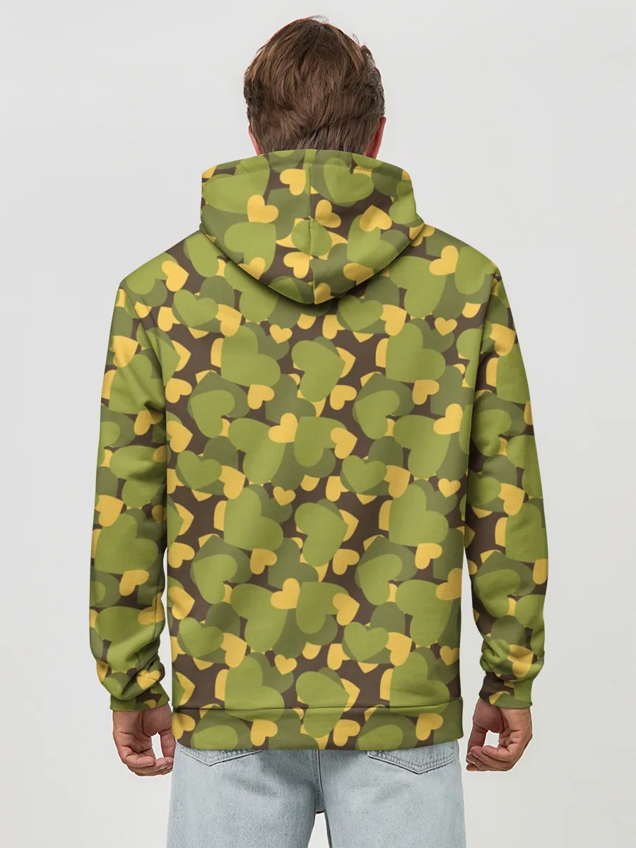 Худи мужской база хлопок / Сердечки