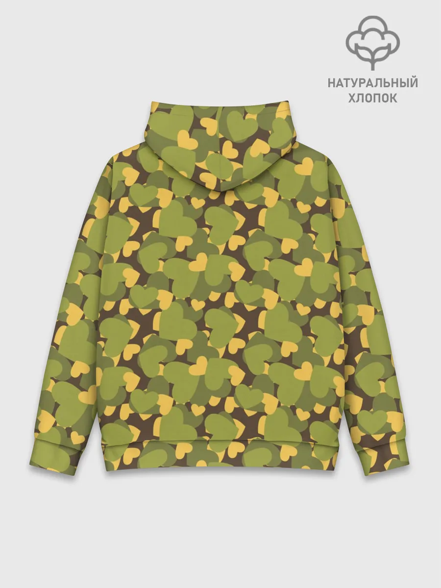 Худи мужской база хлопок / Сердечки