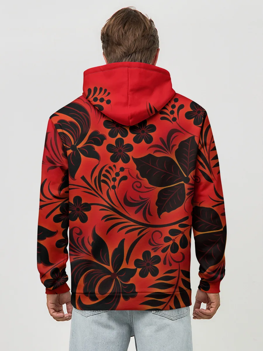 Худи мужской база хлопок / СССР хохлома