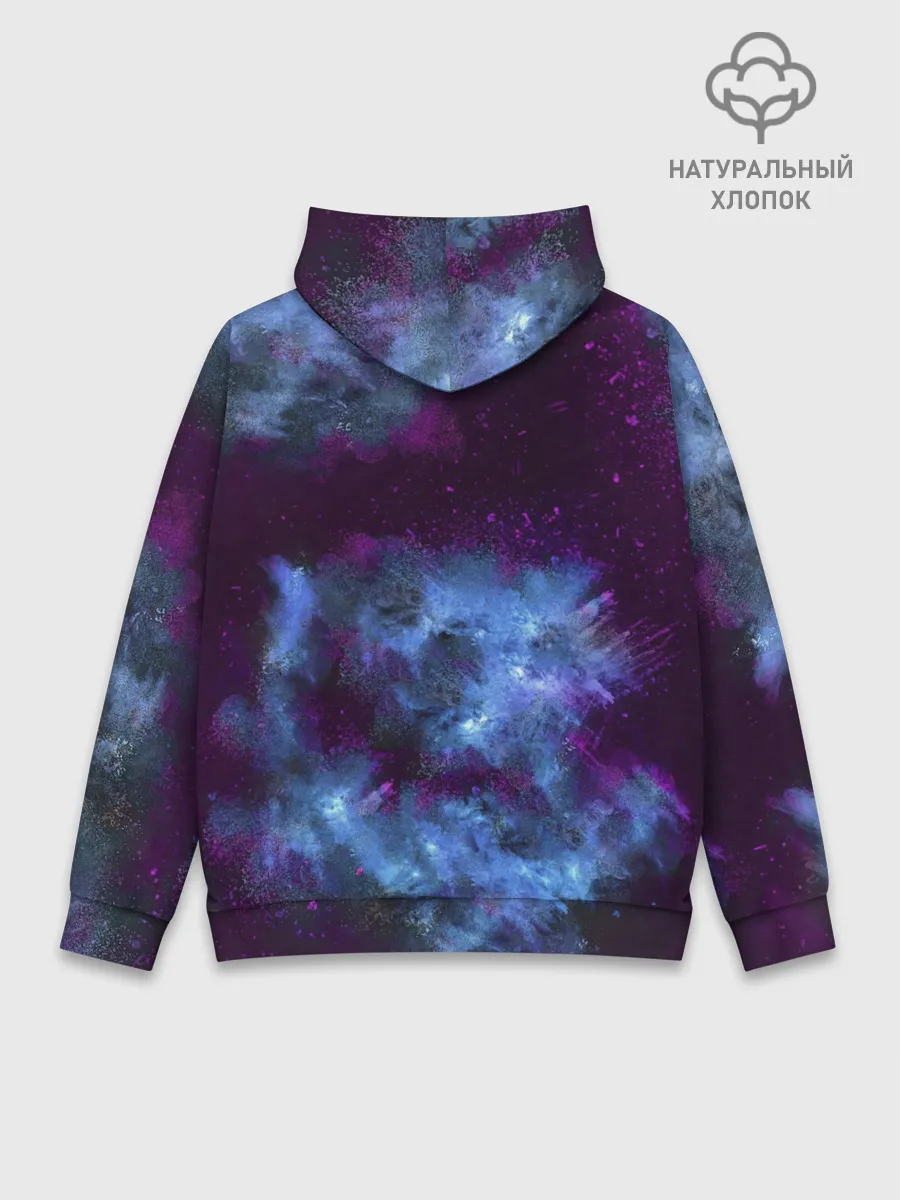 Худи мужской база хлопок / CS GO Blue smoke