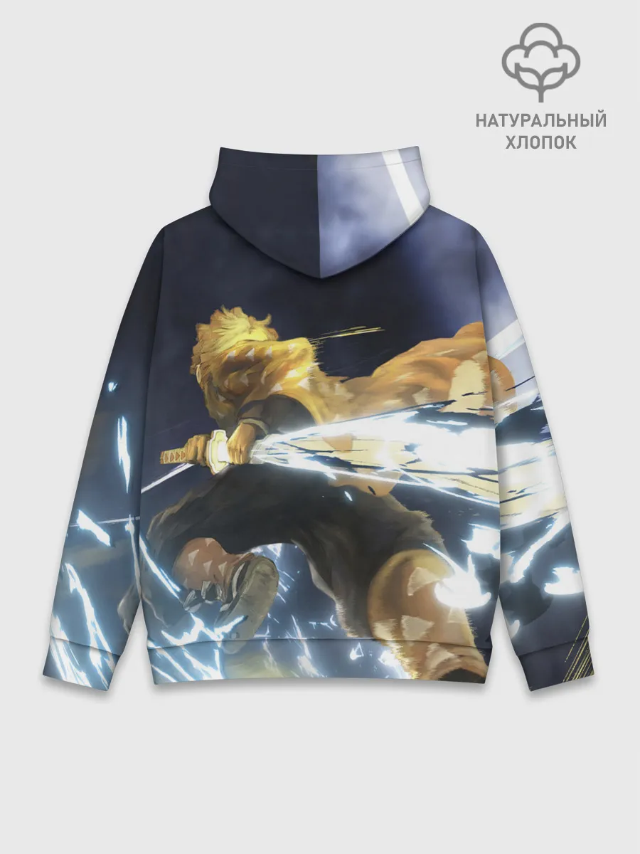 Худи мужской база хлопок / Зиницу Агацума Бог ГРОМА