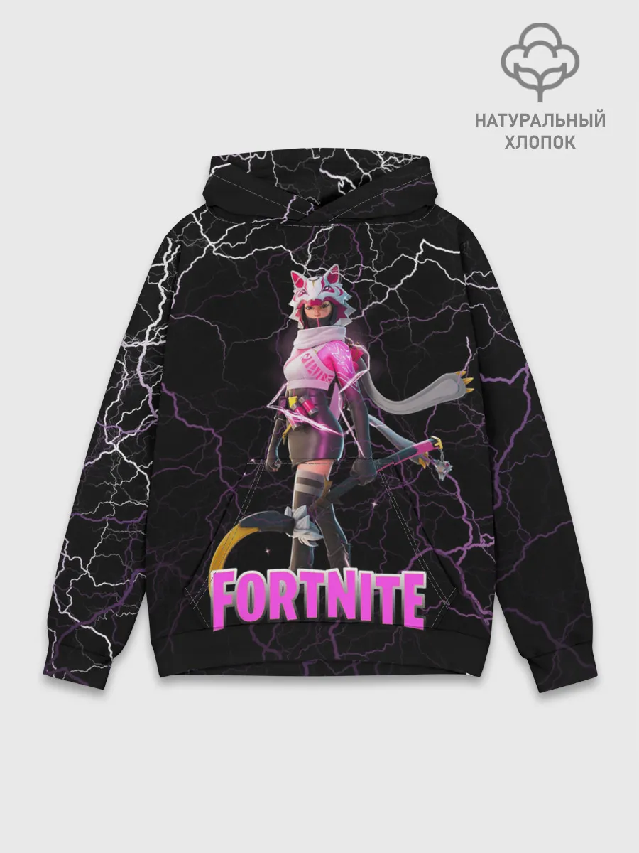 Худи мужской база хлопок / Vi Fox Fortnite