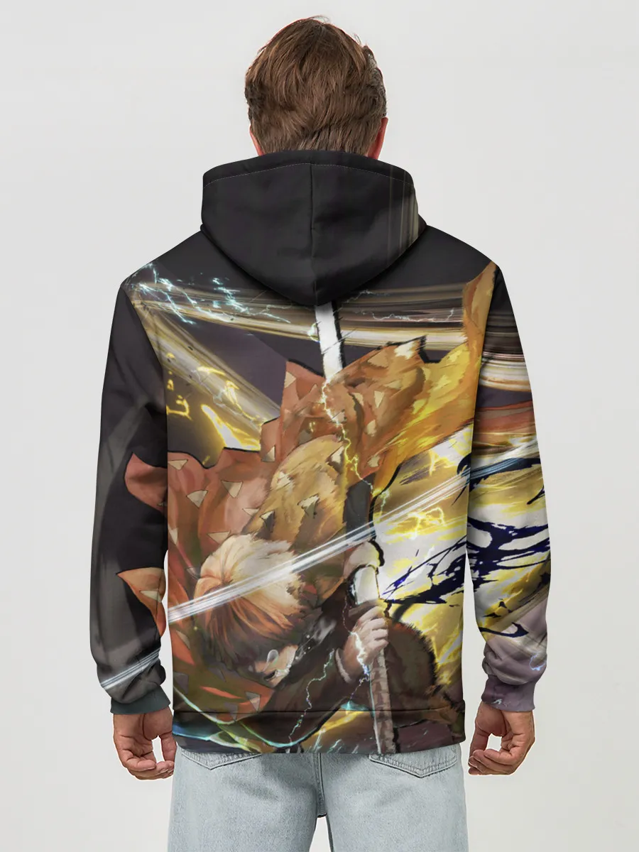 Худи мужской база хлопок / Зиницу Агацума Клинок демонов