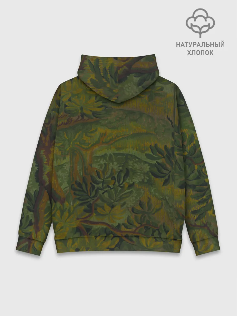 Худи мужской база хлопок / Зеркальный лес