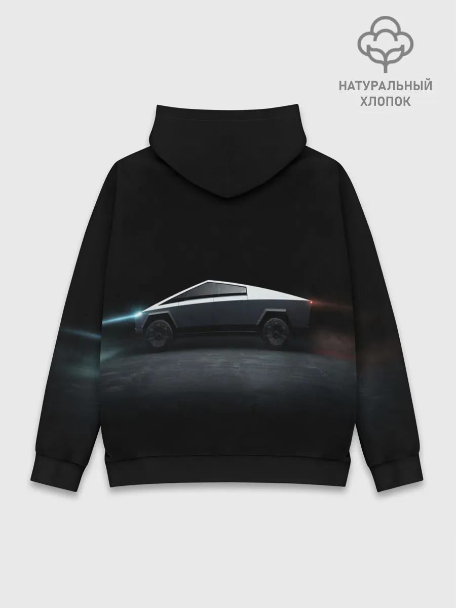 Худи мужской база хлопок / TESLA kibertruck