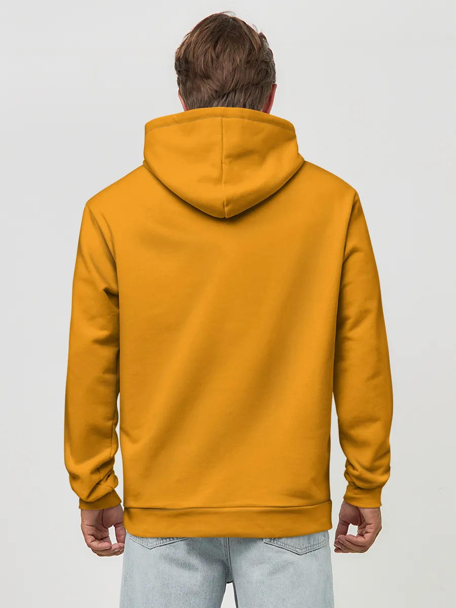 Худи мужской база хлопок / Цвет Шафран