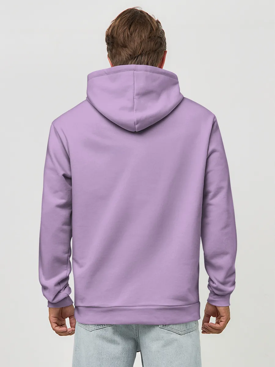 Худи мужской база хлопок / Глициниевый цвет