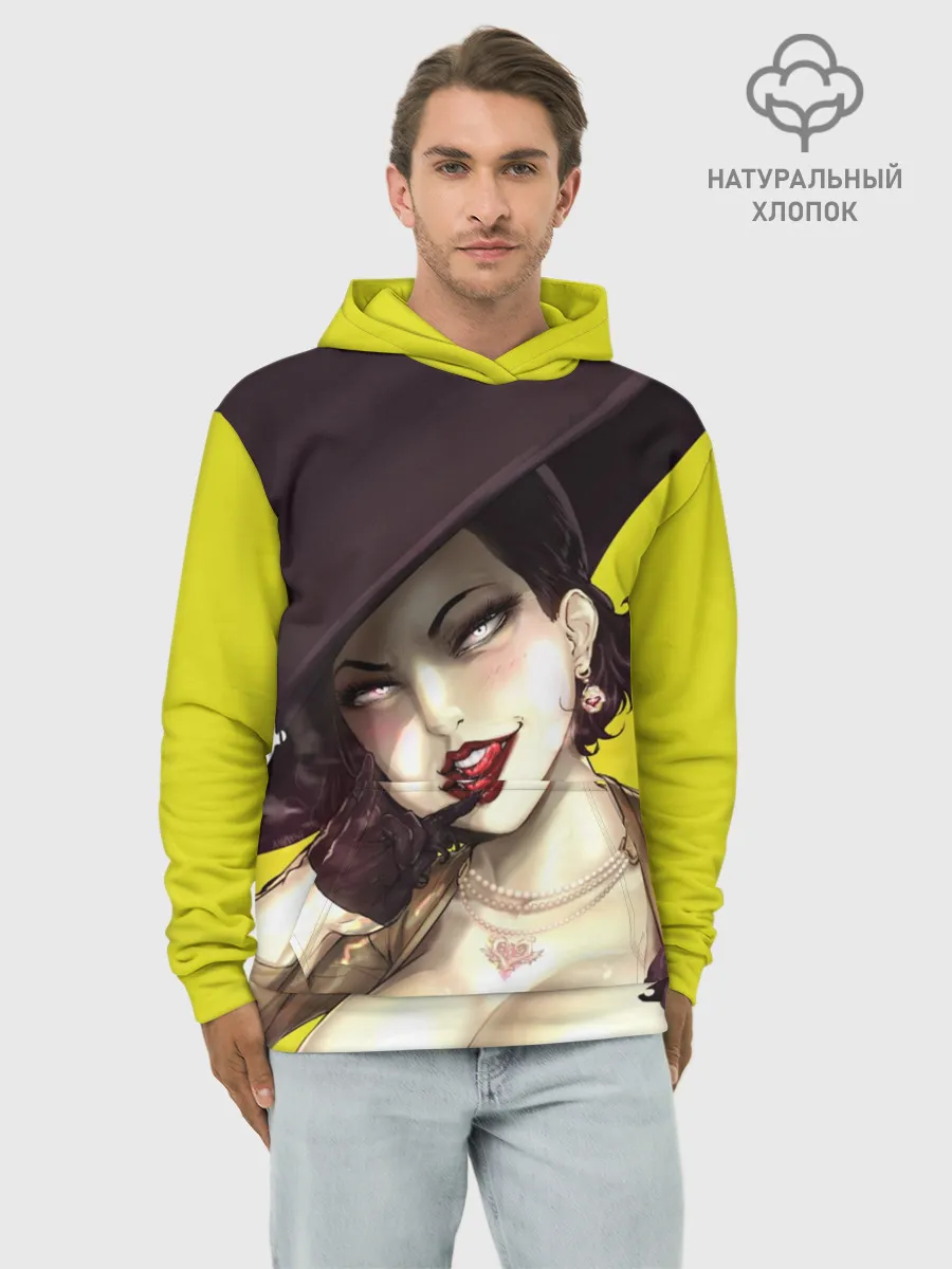 Худи мужской база хлопок / РЕЗИДЕНТ ИВЕЛ ДЕРЕВНЯ