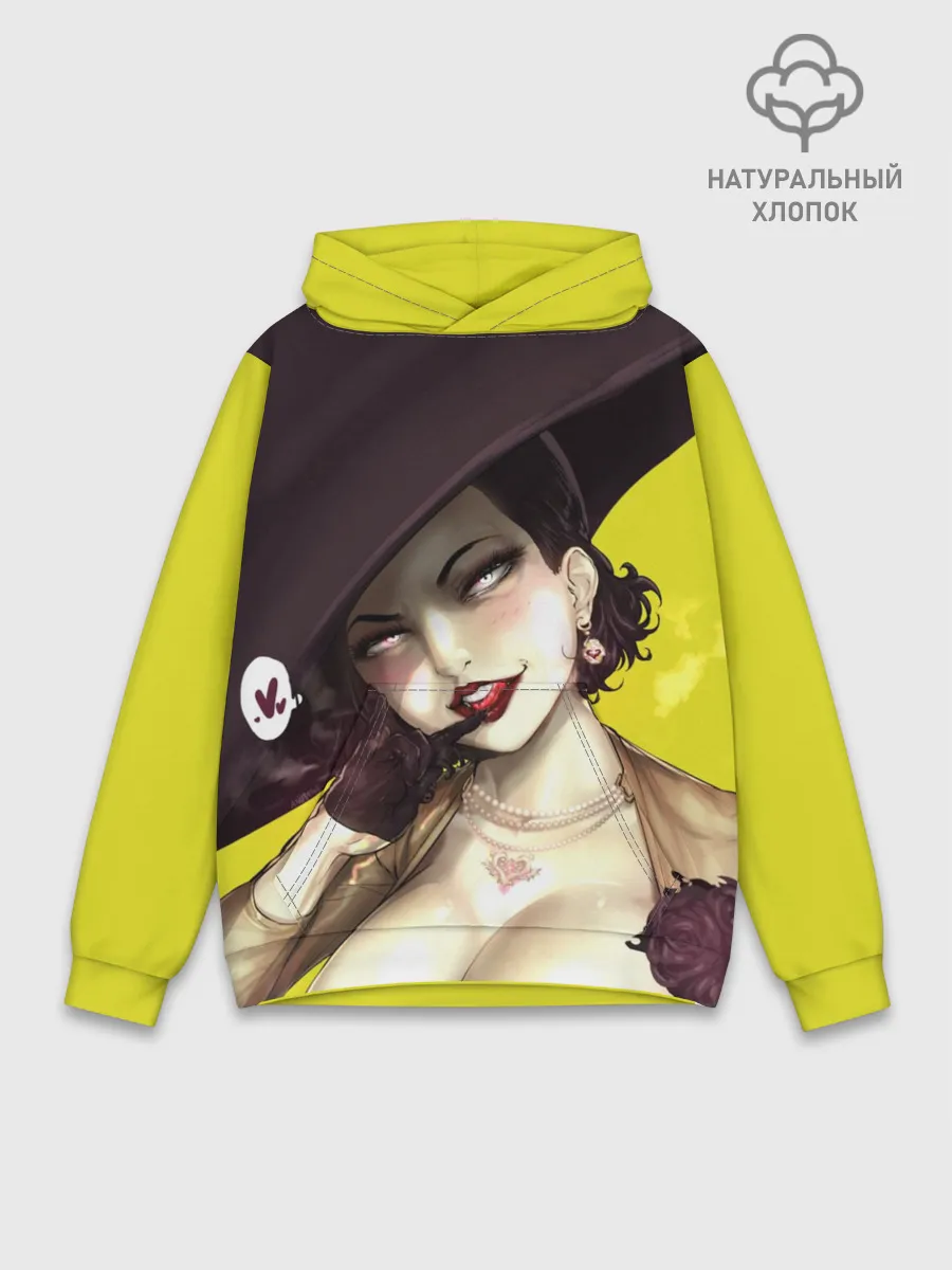 Худи мужской база хлопок / РЕЗИДЕНТ ИВЕЛ ДЕРЕВНЯ