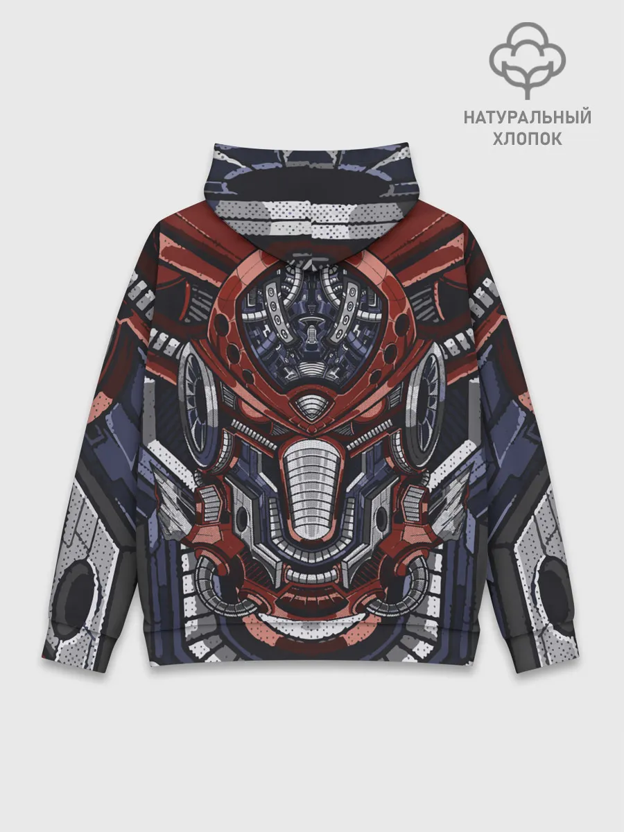 Худи мужской база хлопок / Механический робот
