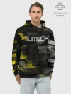 Худи мужской база хлопок / MILITECH камуфляж Cyberpunk 2077