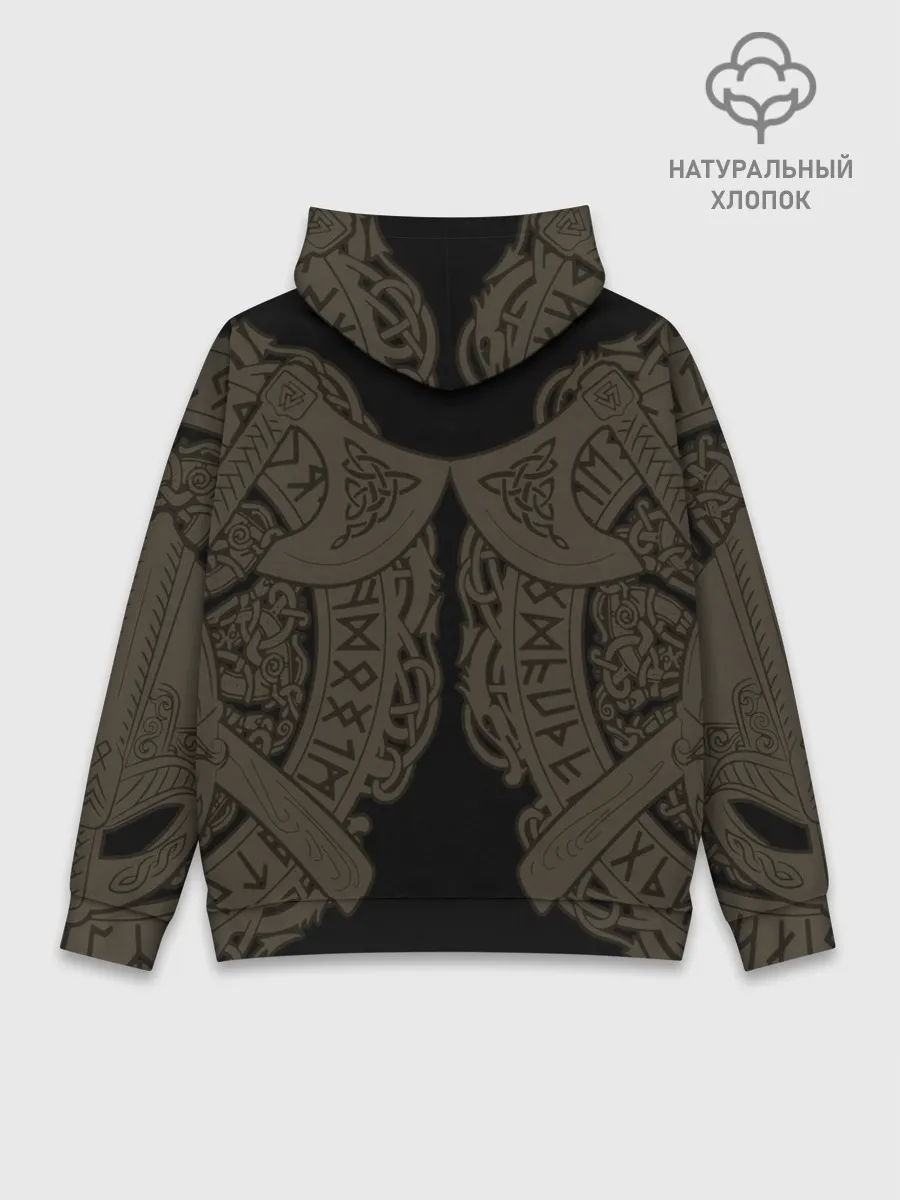 Худи мужской база хлопок / Воин