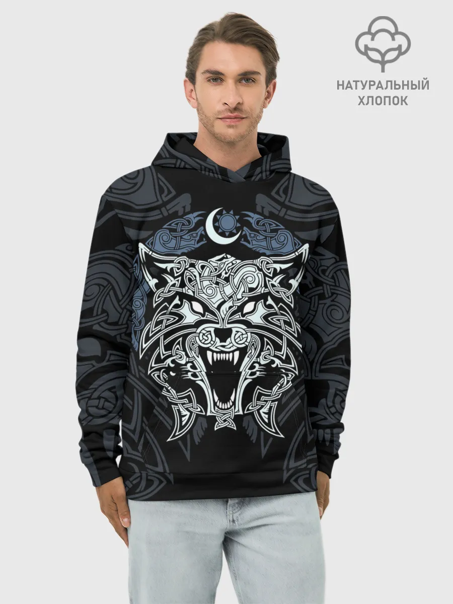 Худи мужской база хлопок / Фенрир