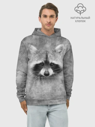 Худи мужской база хлопок / Енот