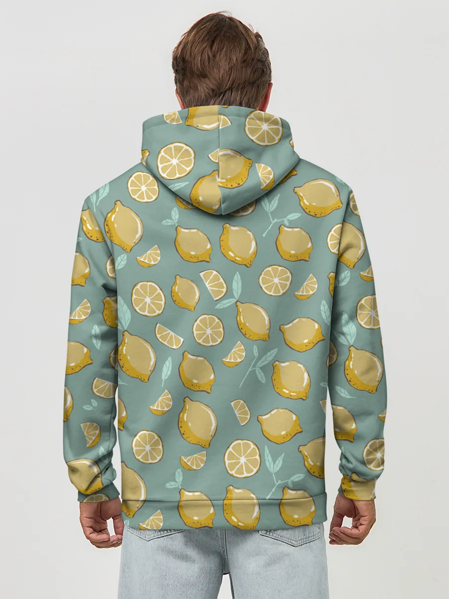 Худи мужской база хлопок / Lemon