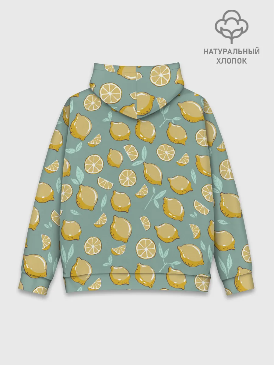 Худи мужской база хлопок / Lemon
