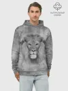 Худи мужской база хлопок / Лев