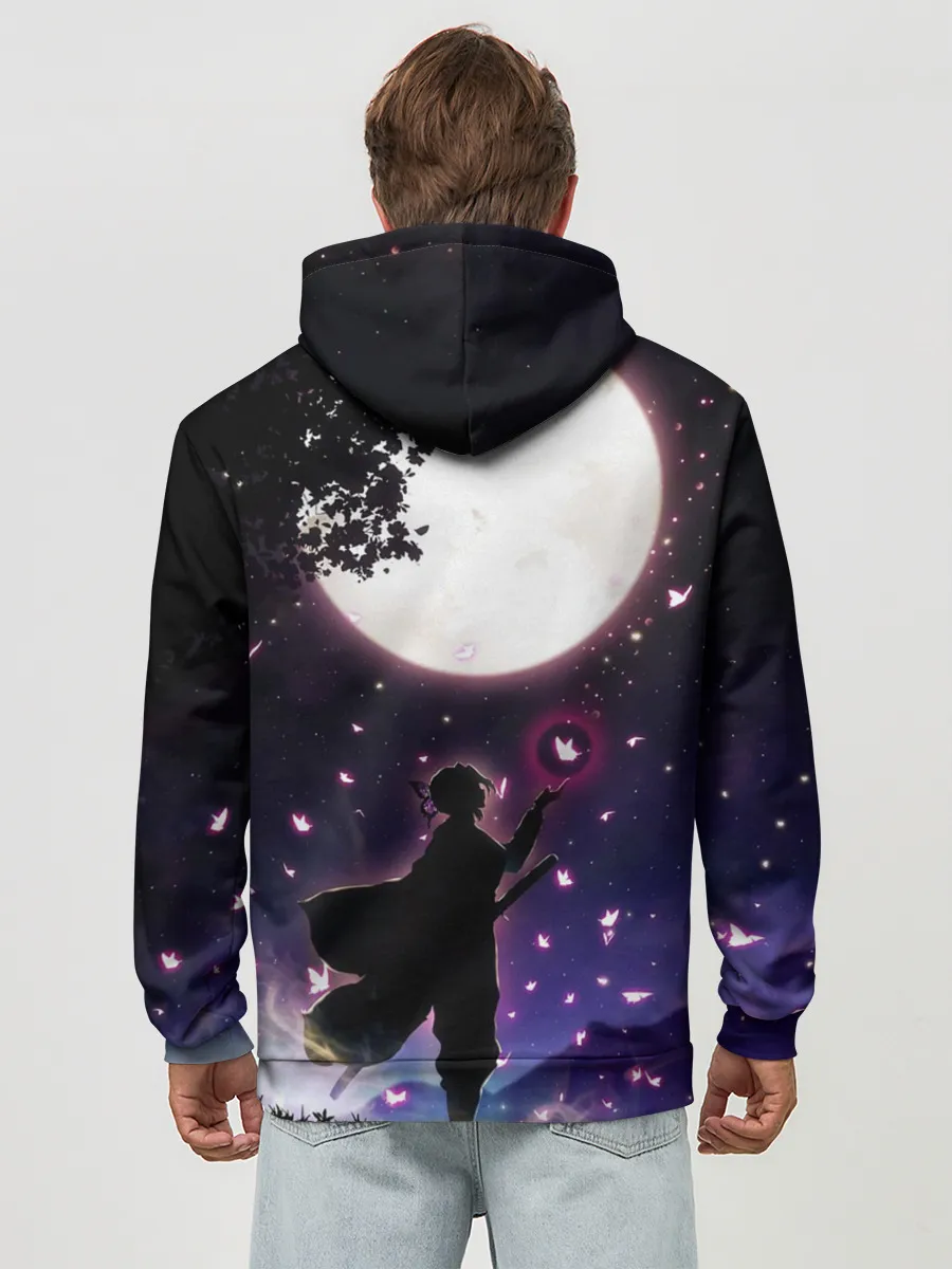 Худи мужской база хлопок / Шинобу Кочо Клинок демонов