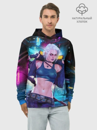 Худи мужской база хлопок / Cyberpunk 2077 | Цири