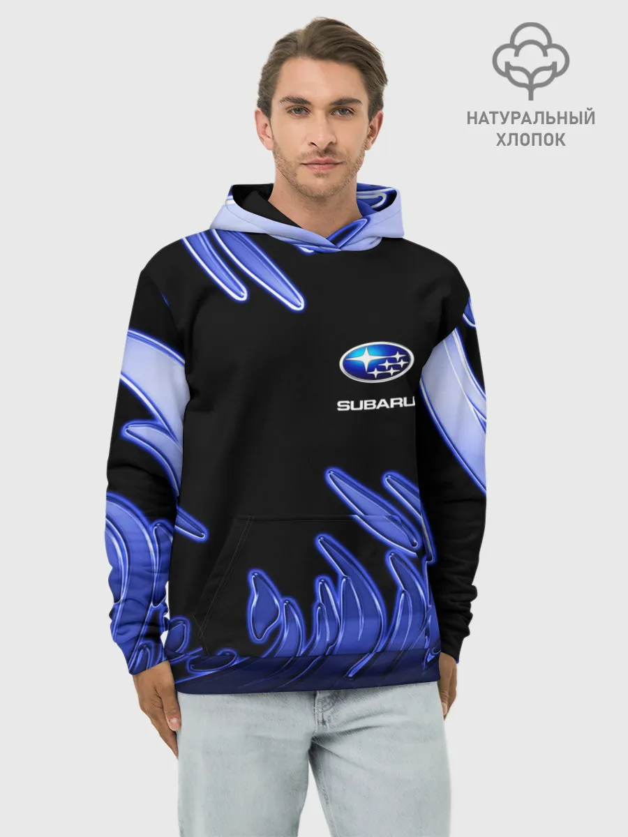 Худи мужской база хлопок / Subaru